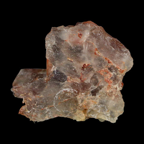 1.2" Natural Red Ferruginous Quartz Crystal Cluster Mineral Specimen Meknes Morocco - Fossil Age Minerals