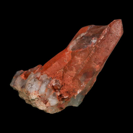 2.1" Natural Red Ferruginous Quartz Crystal Cluster Mineral Specimen Meknes Morocco