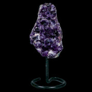 3.7" Amethyst Crystal Cluster Mineral Specimen Brazil Custom Medal Stand