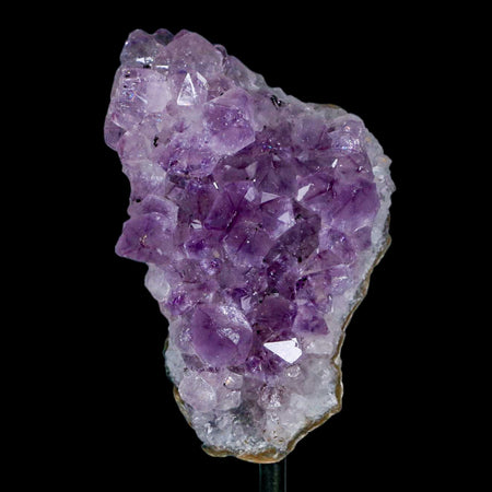 3.7" Amethyst Crystal Cluster Mineral Specimen Brazil Custom Medal Stand