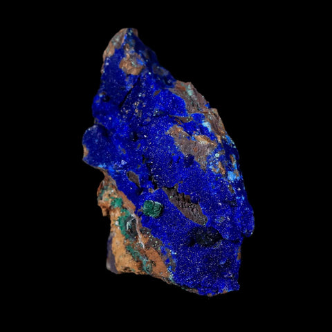 2" Azurite Crystals & Malachite On Matrix Mineral Specimen Tiznit Morocco - Fossil Age Minerals