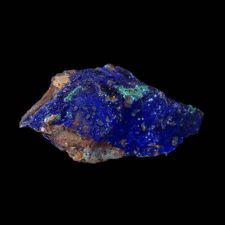 2.6" Azurite Crystals & Malachite On Matrix Mineral Specimen Tiznit Morocco