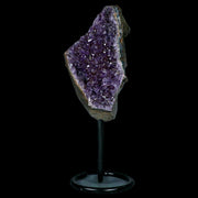 4.2" Amethyst Crystal Cluster Mineral Specimen Brazil Custom Medal Stand