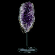 4" Amethyst Crystal Cluster Mineral Specimen Brazil Custom Medal Stand