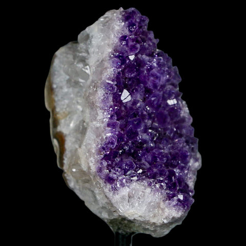 2.6" Amethyst Crystal Cluster Mineral Specimen Brazil Custom Medal Stand