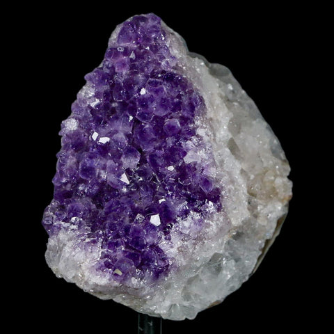 2.6" Amethyst Crystal Cluster Mineral Specimen Brazil Custom Medal Stand