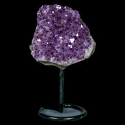 2.6" Amethyst Crystal Cluster Mineral Specimen Brazil Custom Medal Stand