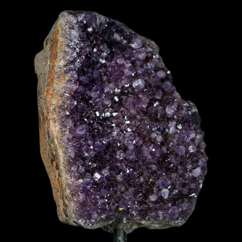 3.5" Amethyst Crystal Cluster Mineral Specimen Brazil Custom Medal Stand