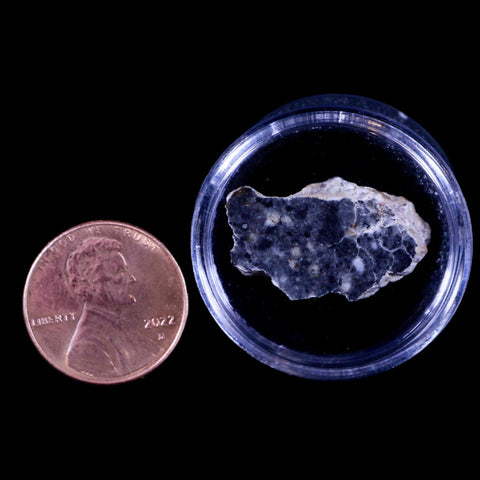 0.9" Moon Rock Lunar Meteorite Bechar 003 Algerian Sahara Desert 2022 1.9 Grams - Fossil Age Minerals