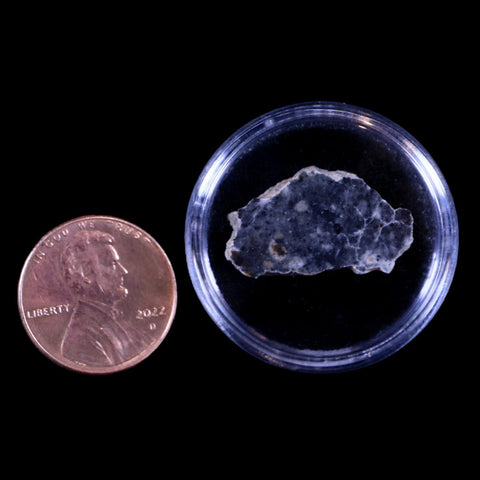 0.9" Moon Rock Lunar Meteorite Bechar 003 Algerian Sahara Desert 2022 1.8 Grams - Fossil Age Minerals