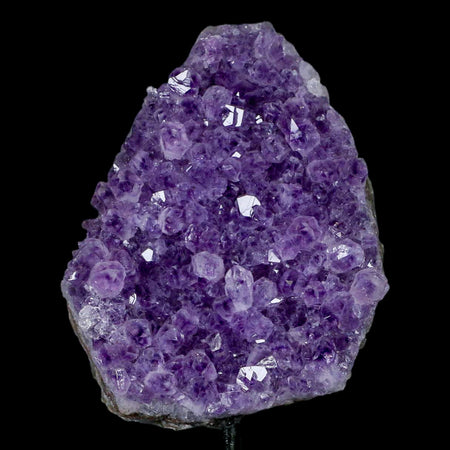 3.8" Amethyst Crystal Cluster Mineral Specimen Brazil Custom Medal Stand