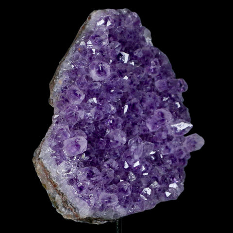 3.8" Amethyst Crystal Cluster Mineral Specimen Brazil Custom Medal Stand
