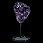 3.1" Amethyst Crystal Cluster Mineral Specimen Brazil Custom Medal Stand