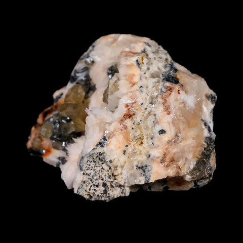 2.7" White Barite, Cerussite & Galena Crystal Mineral Mabladen Morocco - Fossil Age Minerals