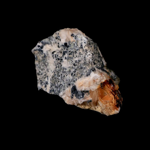 2.7" White Barite, Cerussite & Galena Crystal Mineral Mabladen Morocco - Fossil Age Minerals