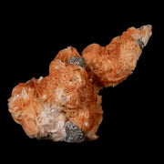 3.4" Orange Barite, Cerussite & Galena Cubes Crystal Mineral Mabladen Morocco