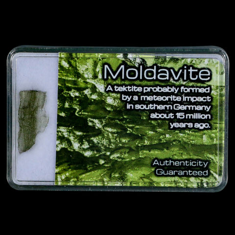 Moldavite Tektite Green Glass Meteorite Specimen Southern Germany Display - Fossil Age Minerals