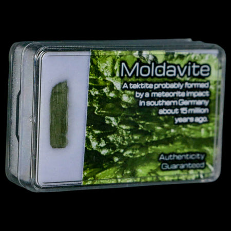 Moldavite Tektite Green Glass Meteorite Specimen Southern Germany Display