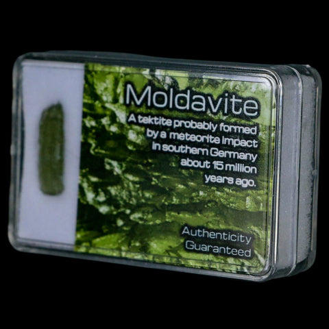 Moldavite Tektite Green Glass Meteorite Specimen Southern Germany Display - Fossil Age Minerals