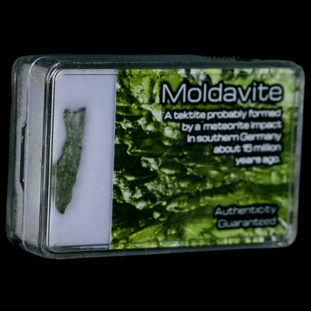 Moldavite Tektite Green Glass Meteorite Specimen Southern Germany Display