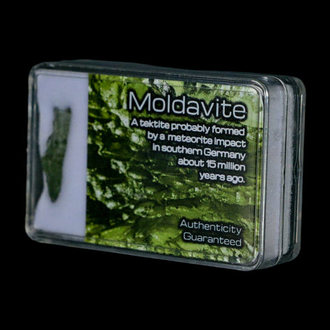 Moldavite Tektite Green Glass Meteorite Specimen Southern Germany Display - Fossil Age Minerals