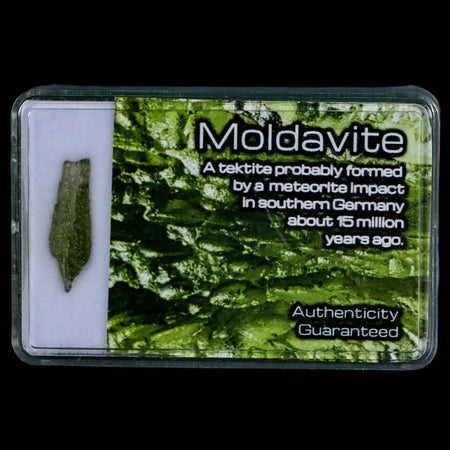 Moldavite Tektite Green Glass Meteorite Specimen Southern Germany Display