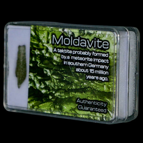 Moldavite Tektite Green Glass Meteorite Specimen Southern Germany Display - Fossil Age Minerals