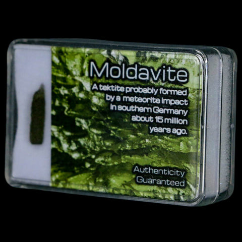 Moldavite Tektite Green Glass Meteorite Specimen Southern Germany Display - Fossil Age Minerals