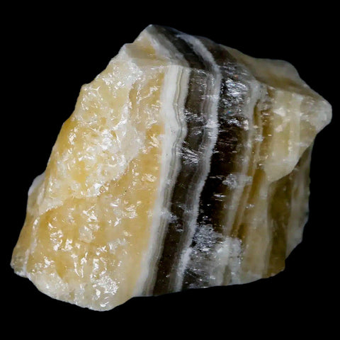1.7" Natural Rough Zebra Calcite Crystal Mineral Specimen Nuevo Leon Mexico - Fossil Age Minerals