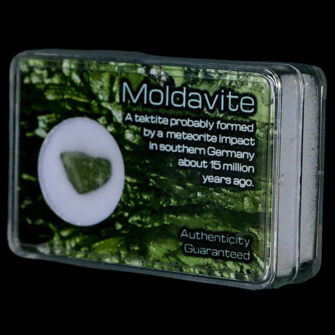Moldavite Tektite Green Glass Meteorite Specimen Southern Germany Display - Fossil Age Minerals