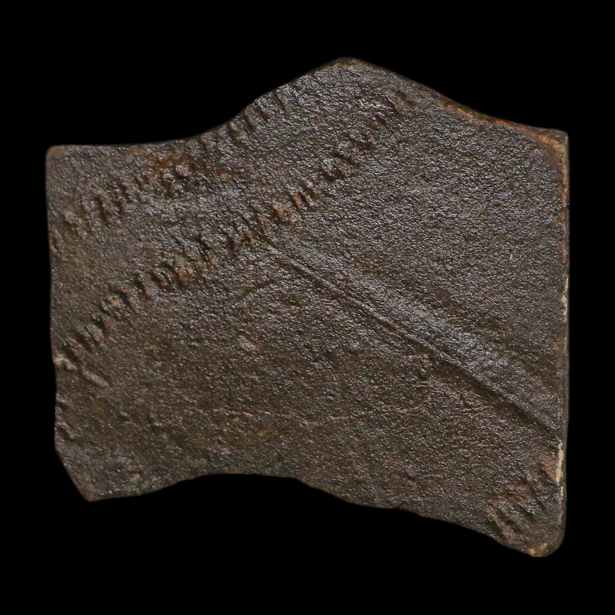 3.8" Trilobite Trackway Cruziana Plate Fossil Ordovician Age Ouzina Morocco - Fossil Age Minerals