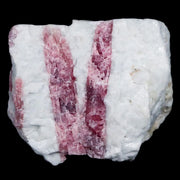 2.3" Natural Rough Pink Tourmaline on Crystal Quartz Mineral Specimen Brazil