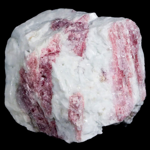 2.3" Natural Rough Pink Tourmaline on Crystal Quartz Mineral Specimen Brazil - Fossil Age Minerals