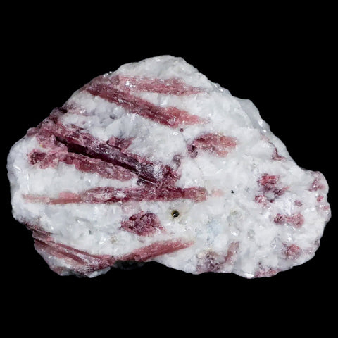3.4" Natural Rough Pink Tourmaline on Crystal Quartz Mineral Specimen Brazil - Fossil Age Minerals