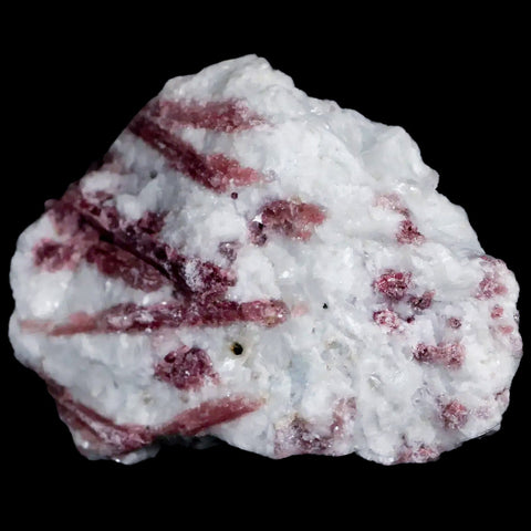 3.4" Natural Rough Pink Tourmaline on Crystal Quartz Mineral Specimen Brazil - Fossil Age Minerals