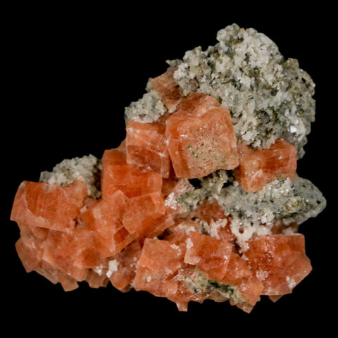 1.4" Orange Chabazite Zeolite Mineral Specimen Er Rachidia Province, Morocco - Fossil Age Minerals