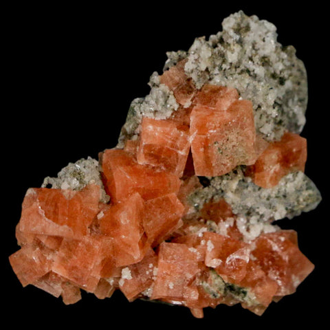 1.4" Orange Chabazite Zeolite Mineral Specimen Er Rachidia Province, Morocco - Fossil Age Minerals