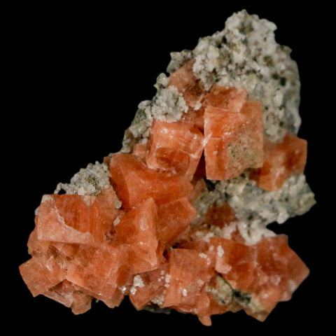 1.4" Orange Chabazite Zeolite Mineral Specimen Er Rachidia Province, Morocco - Fossil Age Minerals