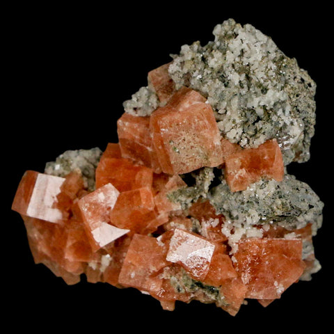 1.4" Orange Chabazite Zeolite Mineral Specimen Er Rachidia Province, Morocco - Fossil Age Minerals