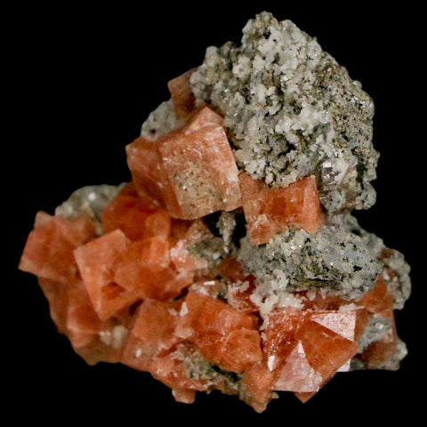 1.4" Orange Chabazite Zeolite Mineral Specimen Er Rachidia Province, Morocco - Fossil Age Minerals