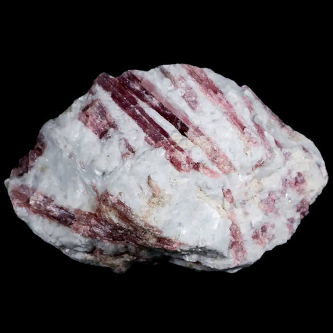 3.8" Natural Rough Pink Tourmaline on Crystal Quartz Mineral Specimen Brazil - Fossil Age Minerals