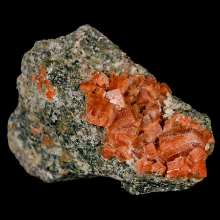 3.3" Orange Chabazite Zeolite Mineral Specimen Er Rachidia Province, Morocco