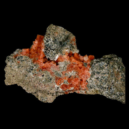 5.2" Orange Chabazite Zeolite Mineral Specimen Er Rachidia Province, Morocco