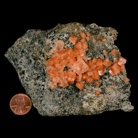 5.2" Orange Chabazite Zeolite Mineral Specimen Er Rachidia Province, Morocco