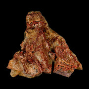 3.6" Yellow Fluorite on Red Vanadinite Crystals Minerals Taouirirt Morocco