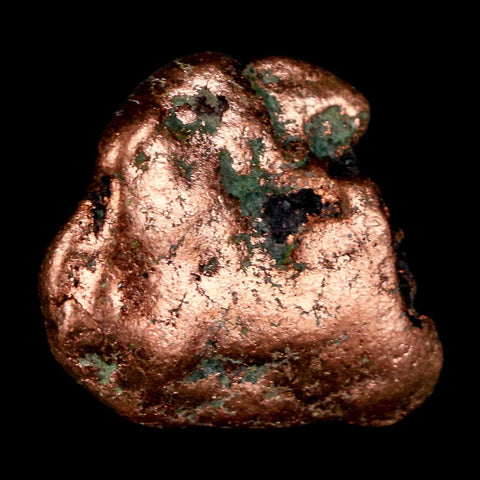 1.1" Solid Native Copper Polished Nugget Mineral Keweenaw Michigan