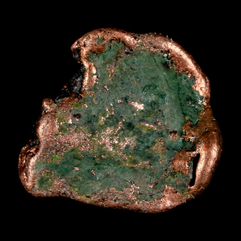 1.1" Solid Native Copper Polished Nugget Mineral Keweenaw Michigan