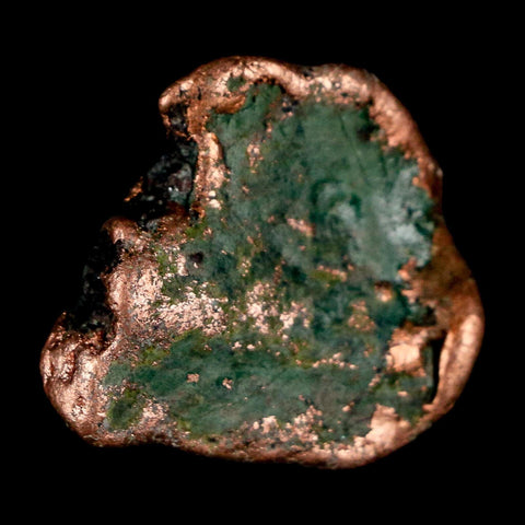 1.1" Solid Native Copper Polished Nugget Mineral Keweenaw Michigan