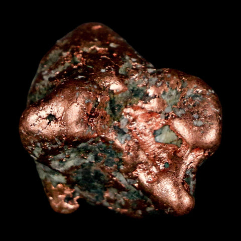 1" Solid Native Copper Polished Nugget Mineral Keweenaw Michigan