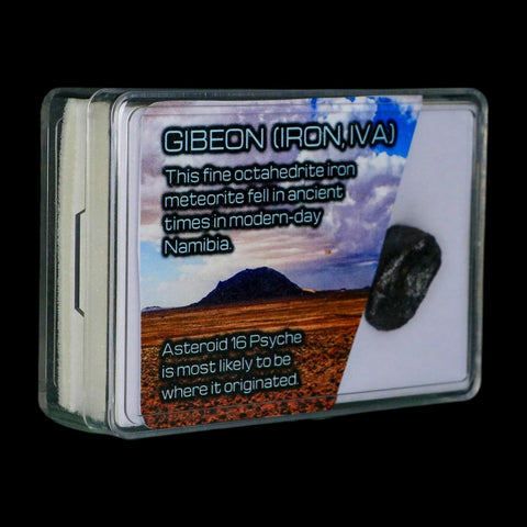 0.8" Gibeon Meteorite Specimen Namibia Africa Asteroid 16 Psyche 4.92 Grams Display - Fossil Age Minerals